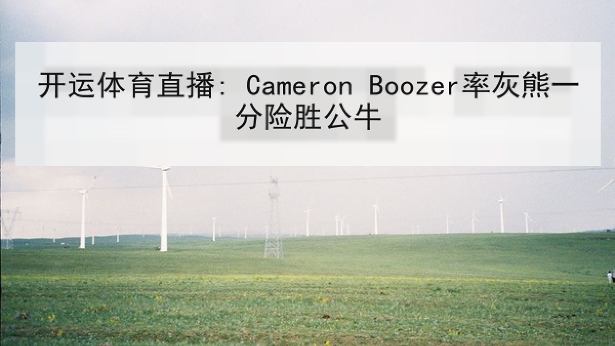 开运体育直播: Cameron Boozer率灰熊一分险胜公牛